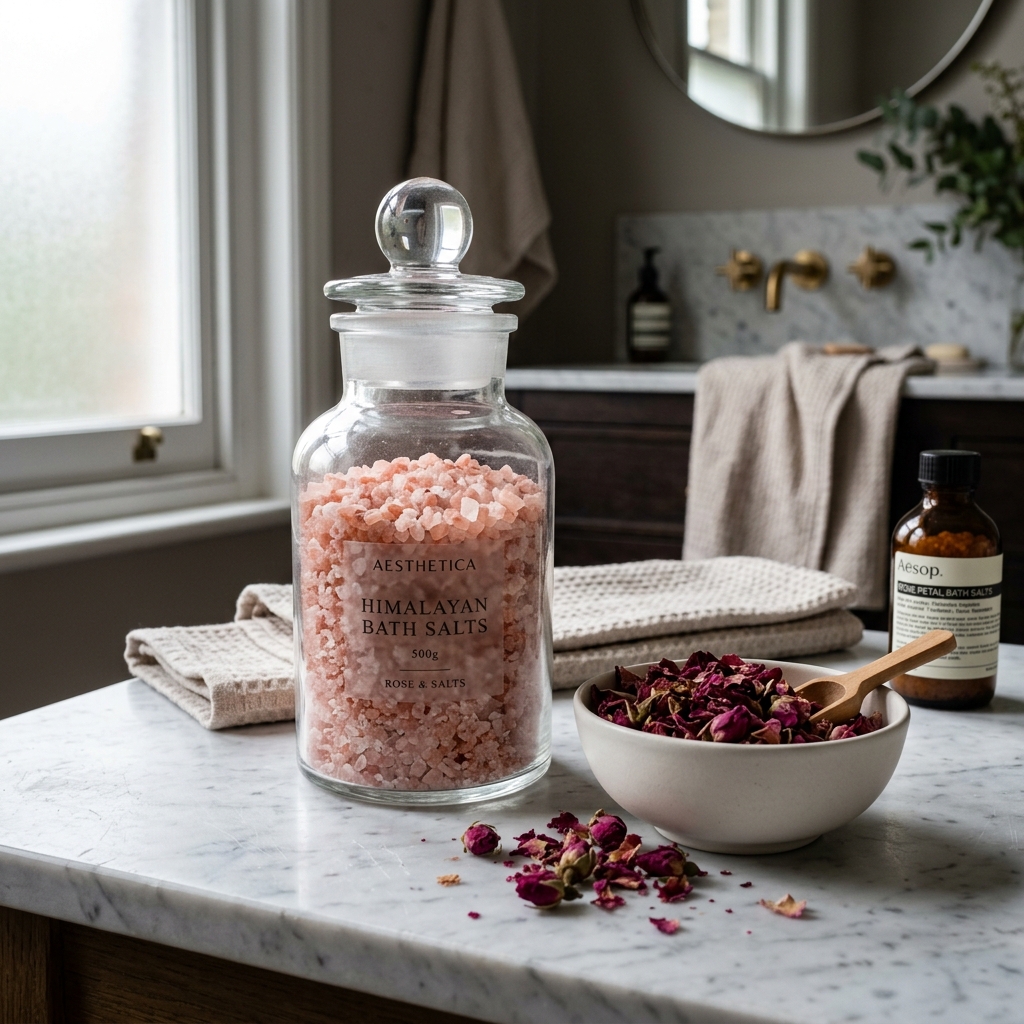 Apothecary Bath Salt Display
